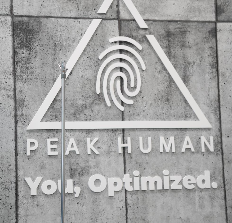 Peak Human clinic signage